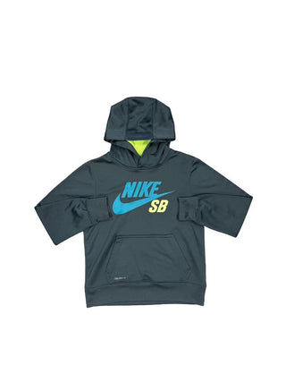 Nike Charcoal SB Graphic Hooded Sweatshirt, 8-10 years