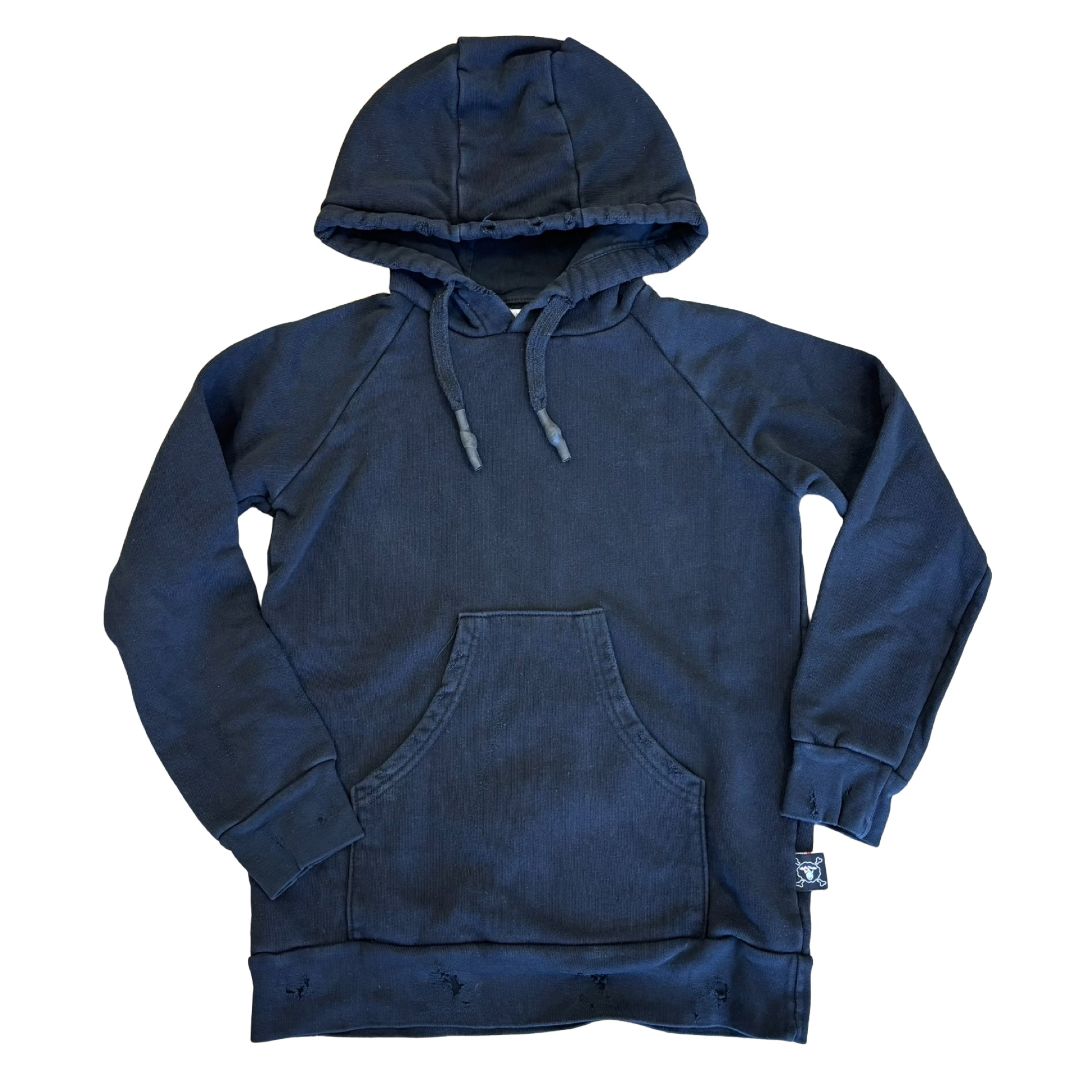 Nununu black hooded sweatshirt, 6-7 years