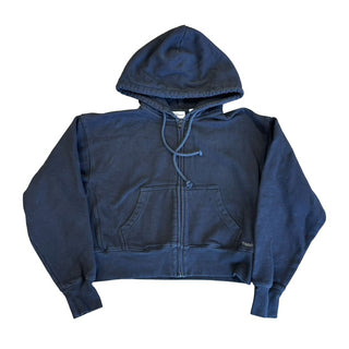 Tna black cozy fleece boyfriend fit zip up, xs