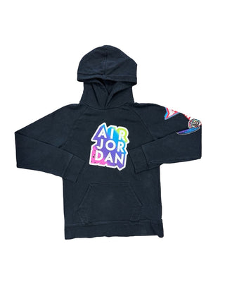 Air Jordan Black sweater w/graphics, M (12-13 yrs)