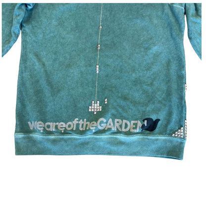 Free City green stud sweatshirt, 1 womens