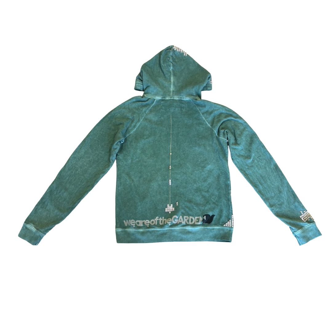 Free City green stud sweatshirt, 1 womens