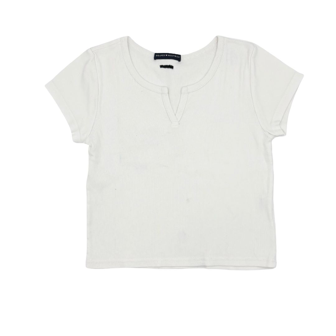 Brandy Melville white tshirt, one size