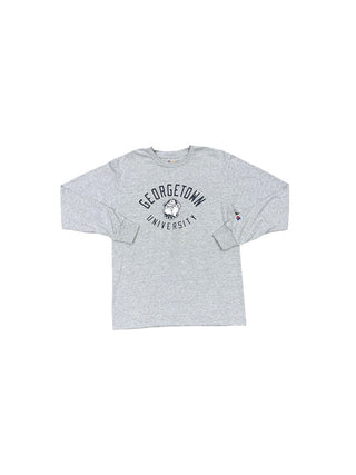 Champion Grey Georgetown University long sleeve, Youth medium