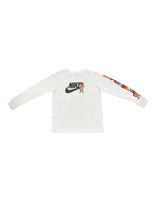 Nike White long sleeve w/graphic, Medium