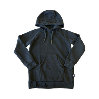 Nununu Black distressed hoody, 6-7 years