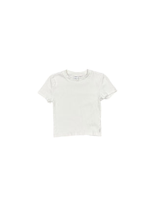 TNA White ribbed tshirt, XS