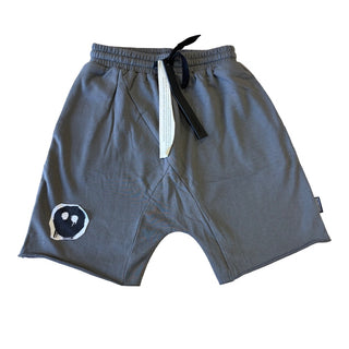Nununu New w/tags grey raw edge sweat shorts, 8-9 years