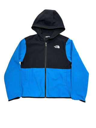 The North Face Blue and Black Jacket Fleece Zip Up, 10 years