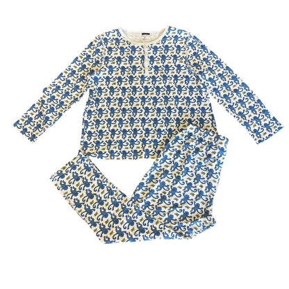 Roller Rabbit blue original monkey pajama's, medium womens