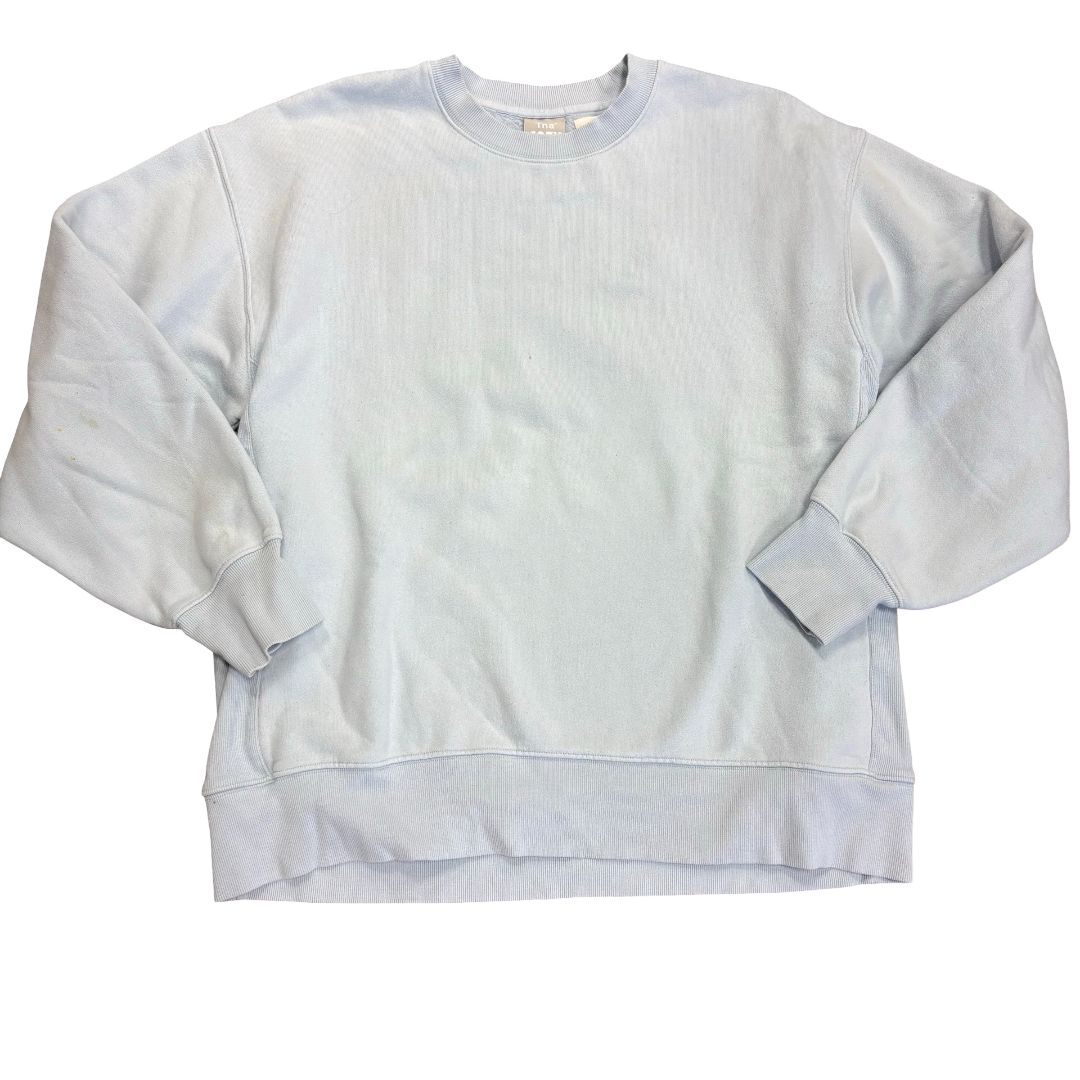 Tna baby blue cozy Boyfriend sweatshirt, medium