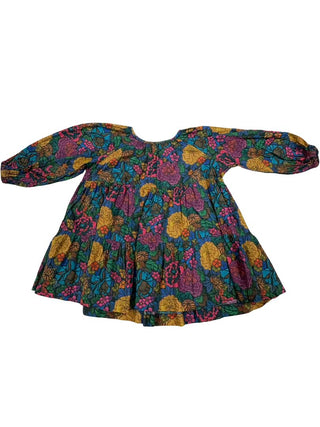 Paade Mode Long sleave dress with different colour flowers, 2