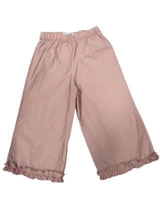 Zara Pink pants with ruffles bottom new with tags, 3y