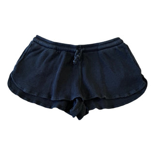 Katie J Black waffle shorts, X-Large