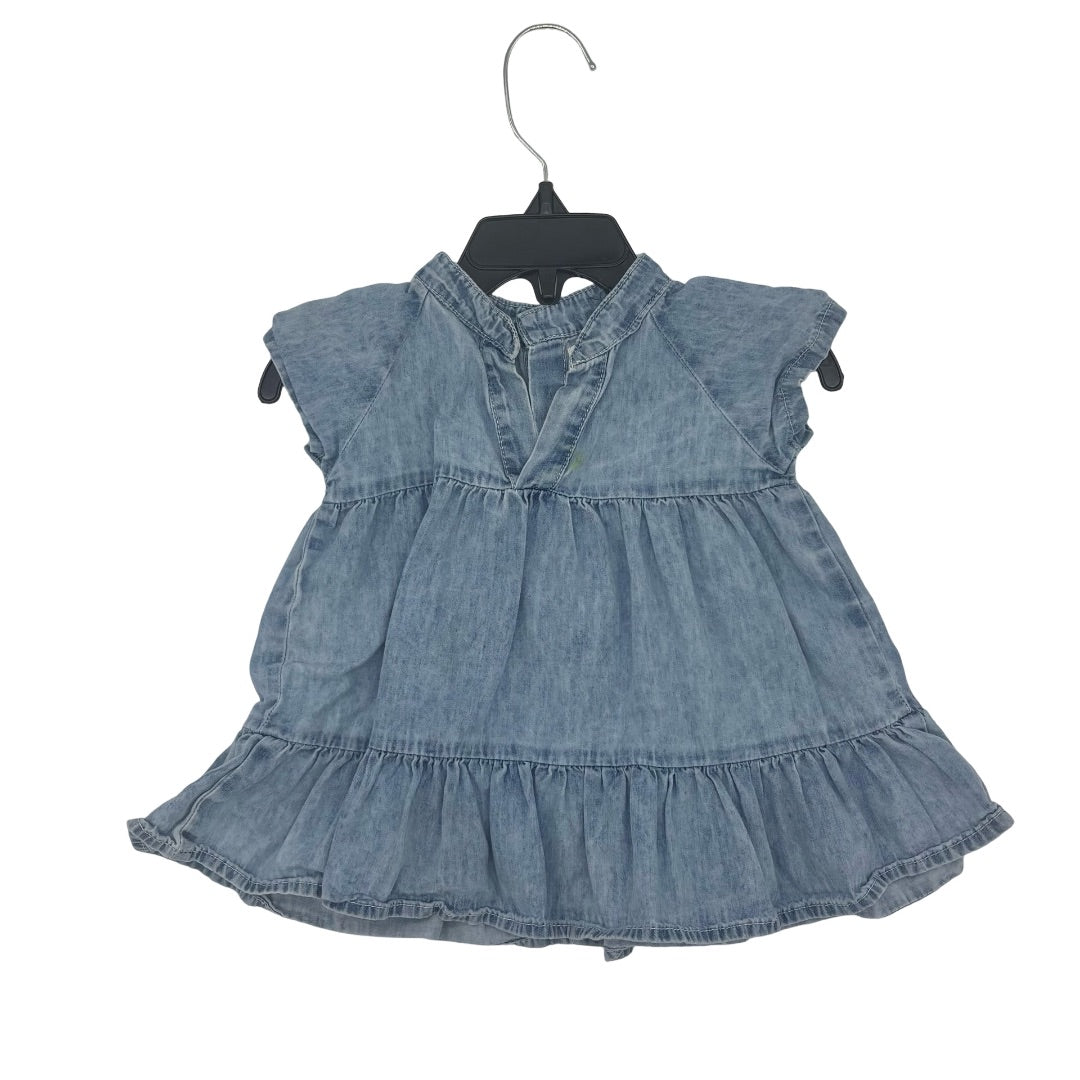 1 + in the Family Denim dress w/stain, 6 Month