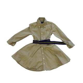 Ralph Lauren Beige Dress with Purple Belt, 3 years