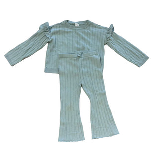 Carter's Light Blue Bell Bottomed Pant and Shirt Set, 2 years