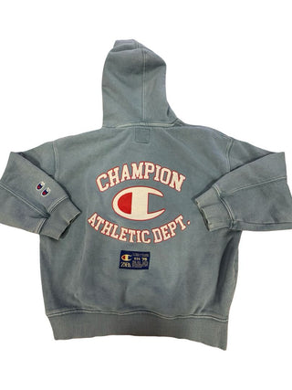 Champion x ZARA Blue sweatshirt with red and white writting, 8-9