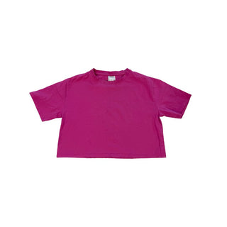 Zara Fuschia Cropped T-Shirt, 9 years