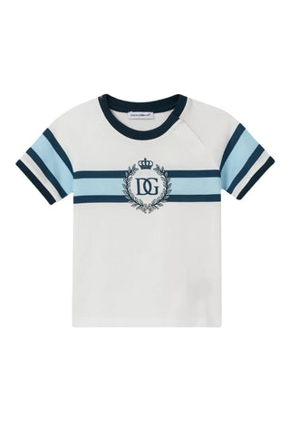 Dolce & Gabbana White tshirt with details/logo, 5 years