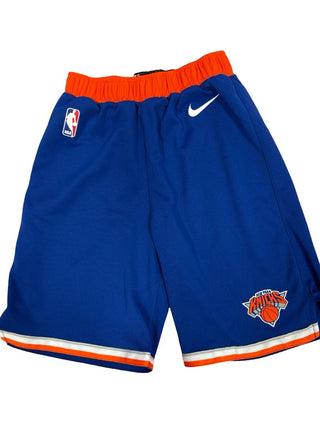 NBA Blue and Orange New York Knicks shorts,youth L