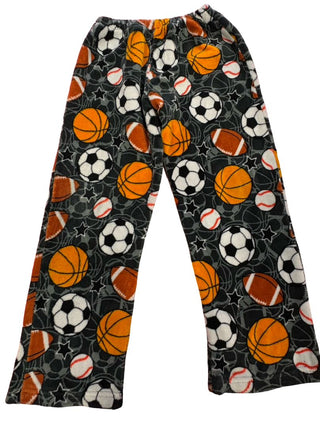 Fuzzies Fuzzy pjs with sport balls , 10/12