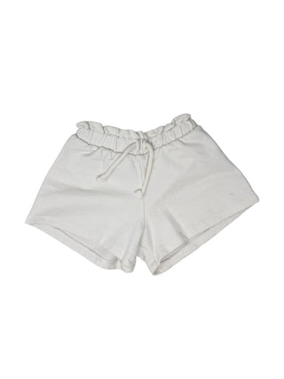 Zara White sweat fleece shorts, 3-4 years