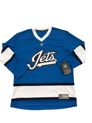 NHL Jersy Blue and white jets jersey, youth L/XL