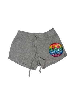 Malibu Sugar Shorts with sequin smiley face, 4 years