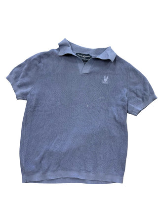 Psycho Bunny Purple waffle polo t-shirt, 10-12