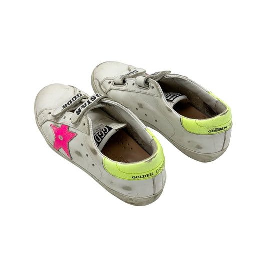 Golden Goose pink/green old school leather sneakers, euro 31