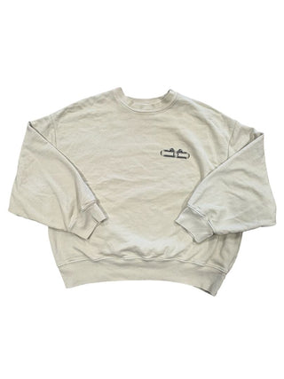 Anine Bing Oversized cream sweatshirt, womens M