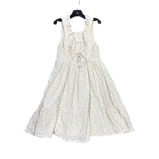 Liilu Yumi Ditsy floral beige muslin dress w/florals, 8 years