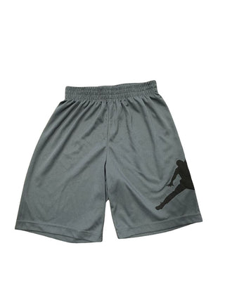 Jordan Gray shorts with black logo, youth M