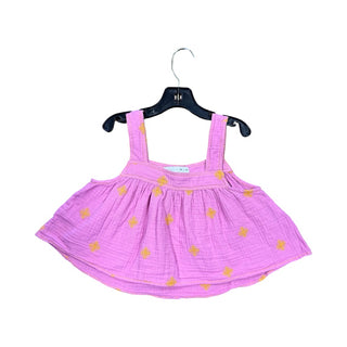 Zara Pink w/yellow embroidered flowers top, 8 years