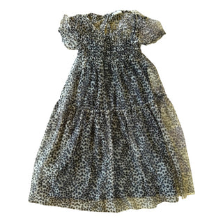 Zara Leopard print mesh tiered dress, 9 years