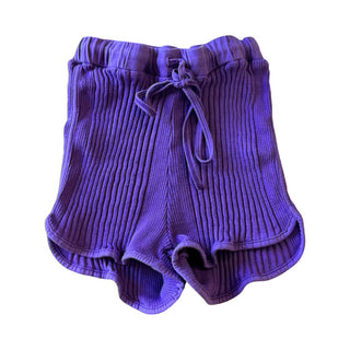 Sun Child Purple ribbed shorts, 10 years