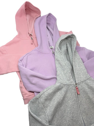 H&M 3 pack girls zip up hoodies, 6-8 years