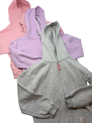 H&M 3 pack girls zip up hoodies, 6-8 years