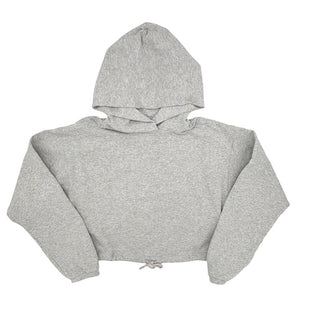 Babaton grey crop hooded sweatshirt, 2xs