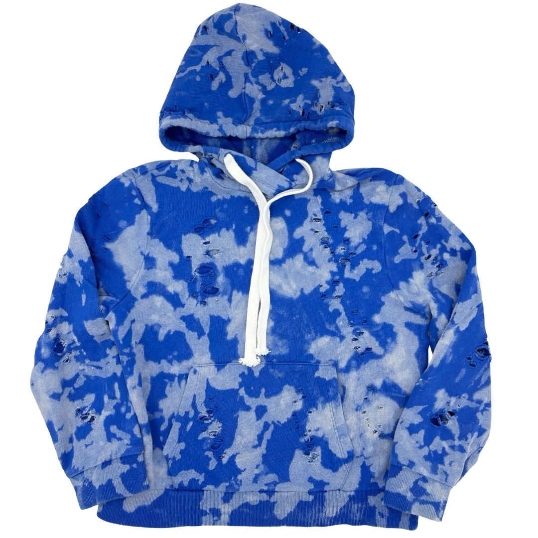 Katie J blue tie dye sweatshirt, medium