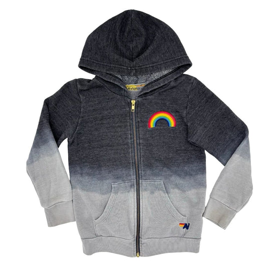 Aviator Nation grey w/rainbow sweatshirt, 8 years
