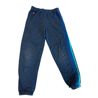 Aviator Nation black w/green strips w/holes sweatpants, 14 years