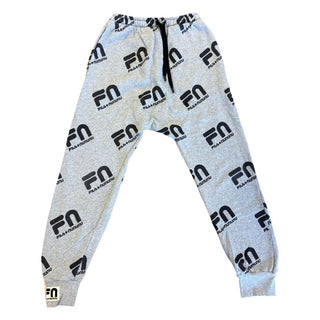 Fila x Nununu grey logo sweatpants, 12-14 years