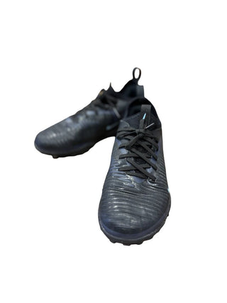 Nike Black and Blue Athletic Soccer Shoes, 2 big kid