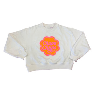 Zara White Chupa Chups crewneck sweatshirt, 9-10 years