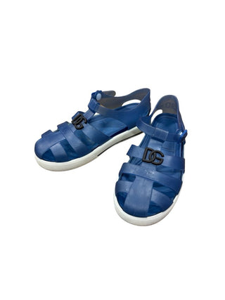 Dolce and Gabbana Blue Jelly Shoes, 9-10 little kid
