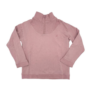 Babycottons pink haf zip sweatshirt, 8 years