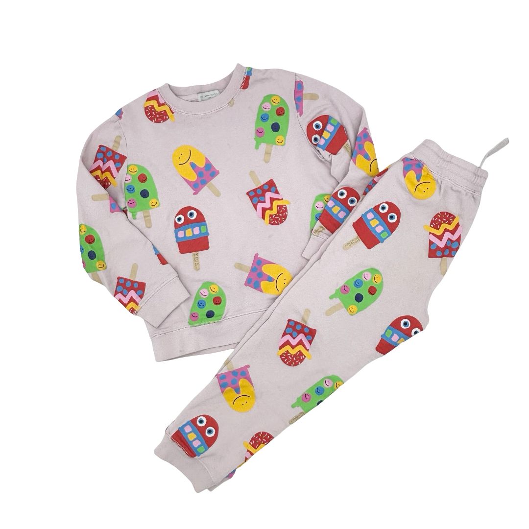 Stella McCartney pink popsicle sweat set, 8 years