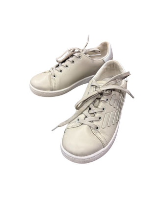 Armani Stone Coloured Sneakers with Logo, 13 little kid